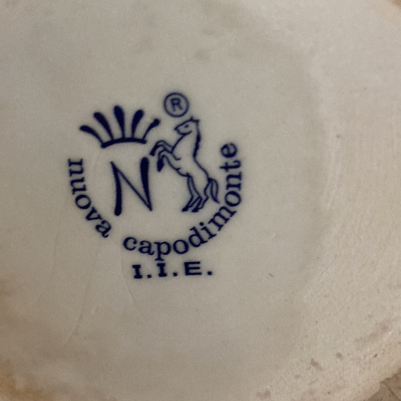 Capodimonte Vintage flower basket Nuova I.I.E. - Picture 8 of 9